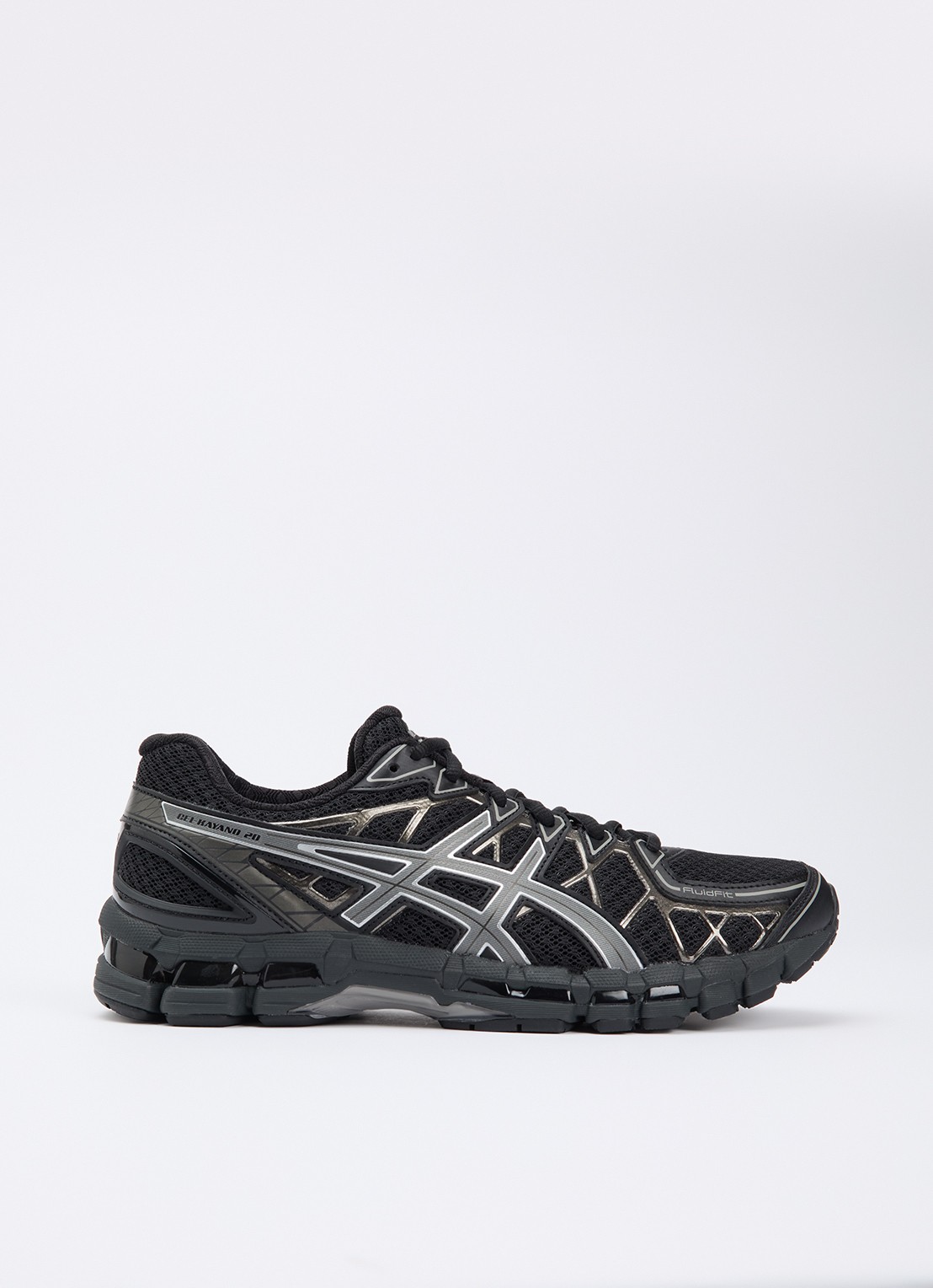 ASICS Gel-Kayano 20 sneaker met mesh details - voorkant 2 zwart