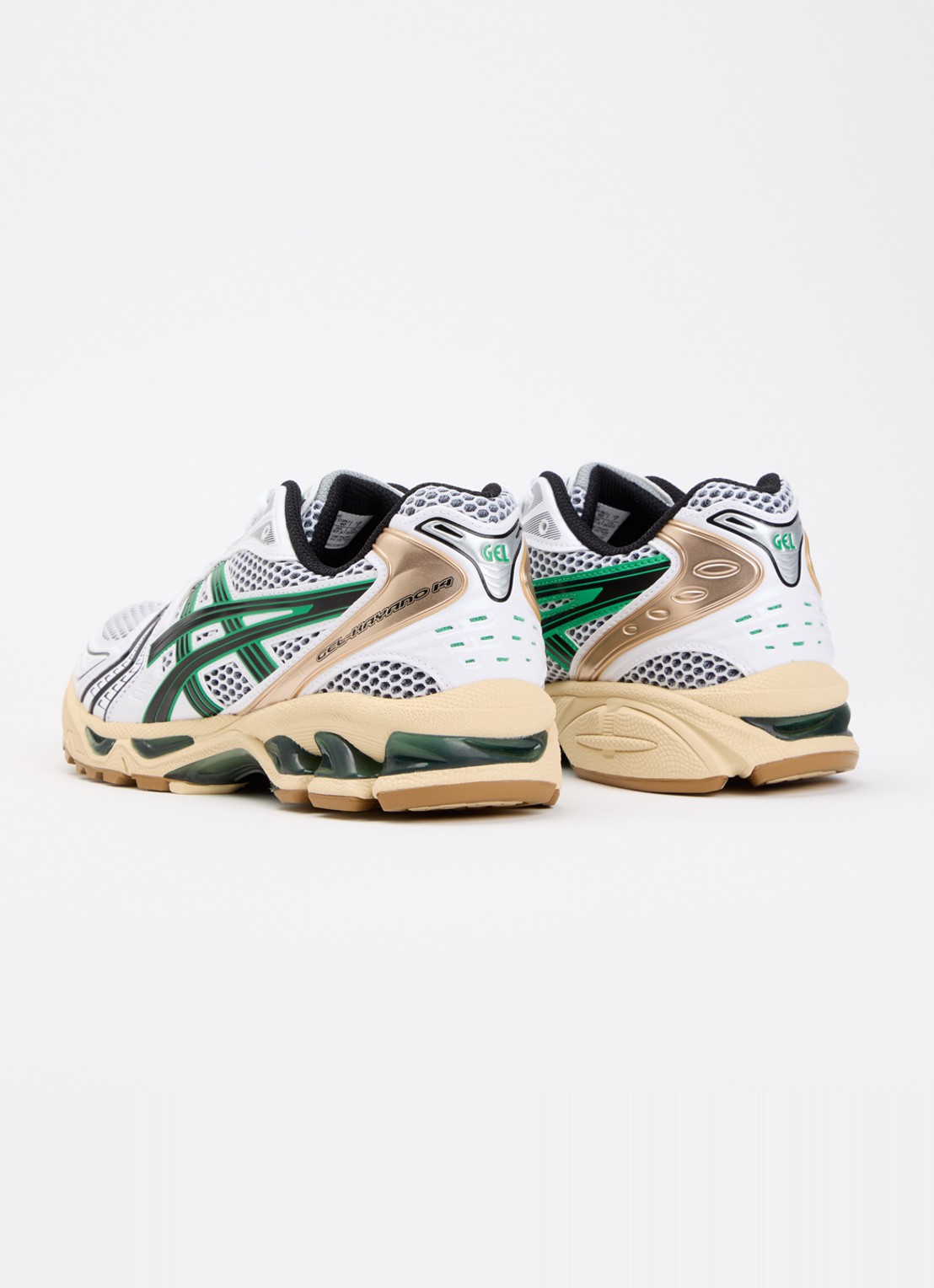 ASICS Gel-Kayano sneaker van mesh met metallic details - achterkant wit