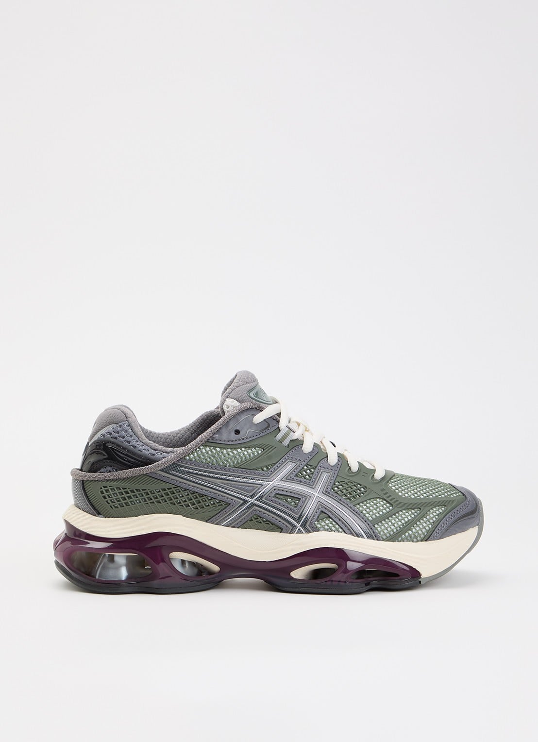 ASICS Gel-Kinetic 2.0 sneaker met logo - voorkant 5 legergroen