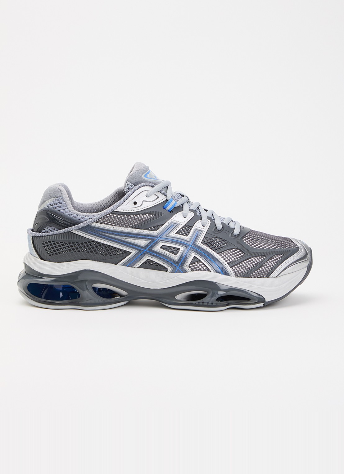 ASICS Gel-Kinetic 2.0 sneaker met mesh details en metallic finish - voorkant 4 zilver