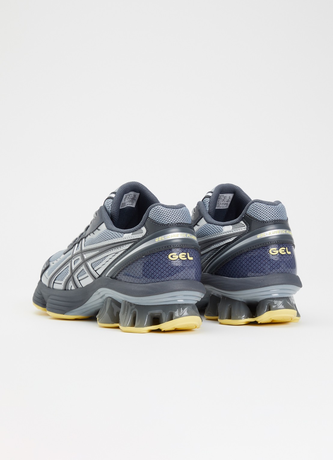 ASICS Gel-Kinetic Fluent sneaker van mesh met logo - achterkant 4 grijs