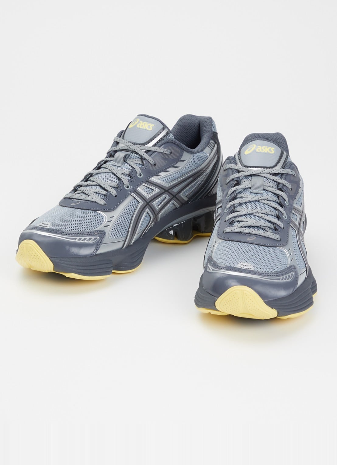 ASICS Gel-Kinetic Fluent sneaker van mesh met logo - detail grijs
