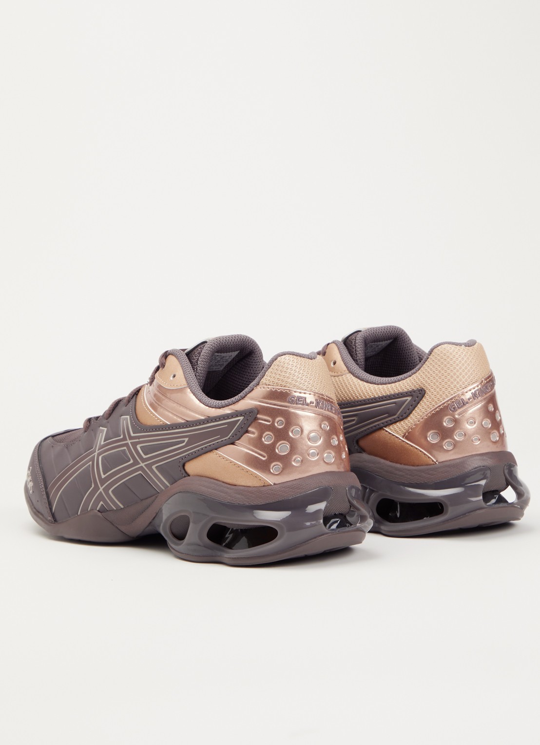 ASICS Gel- Kinetic FR sneaker met mesh details - achterkant 5 bruin