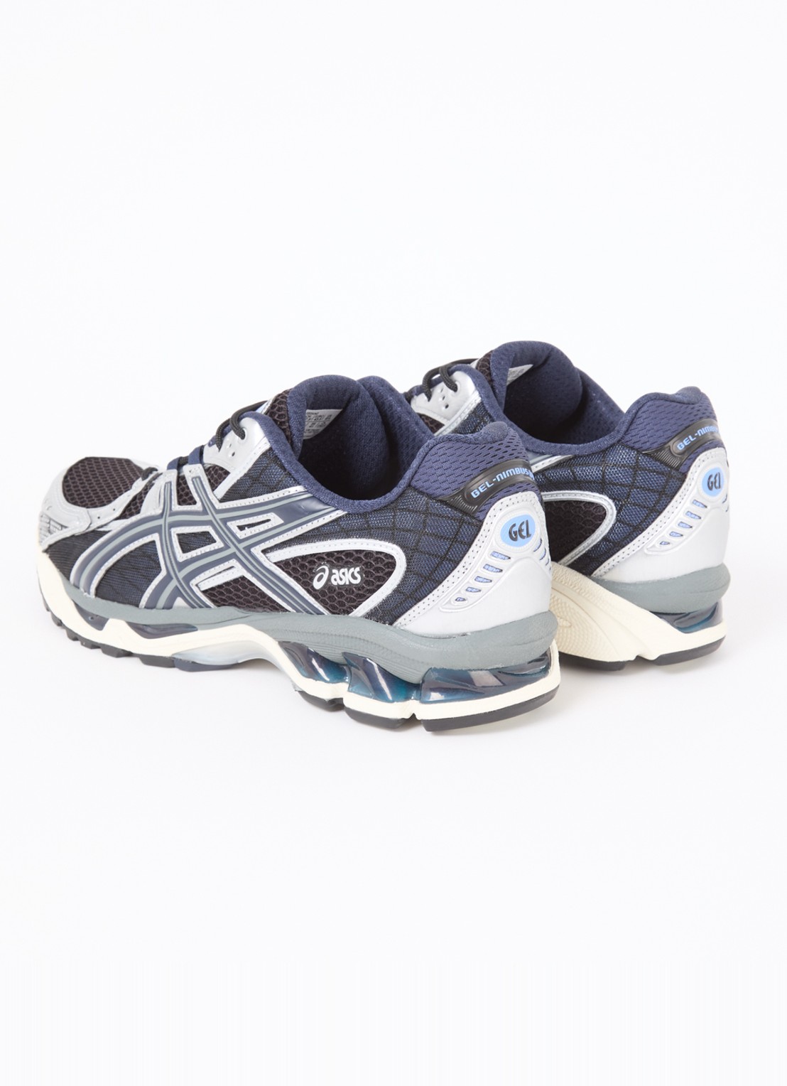 ASICS Gel-Nimbus 10.1 sneaker met mesh details - achterkant donkerblauw