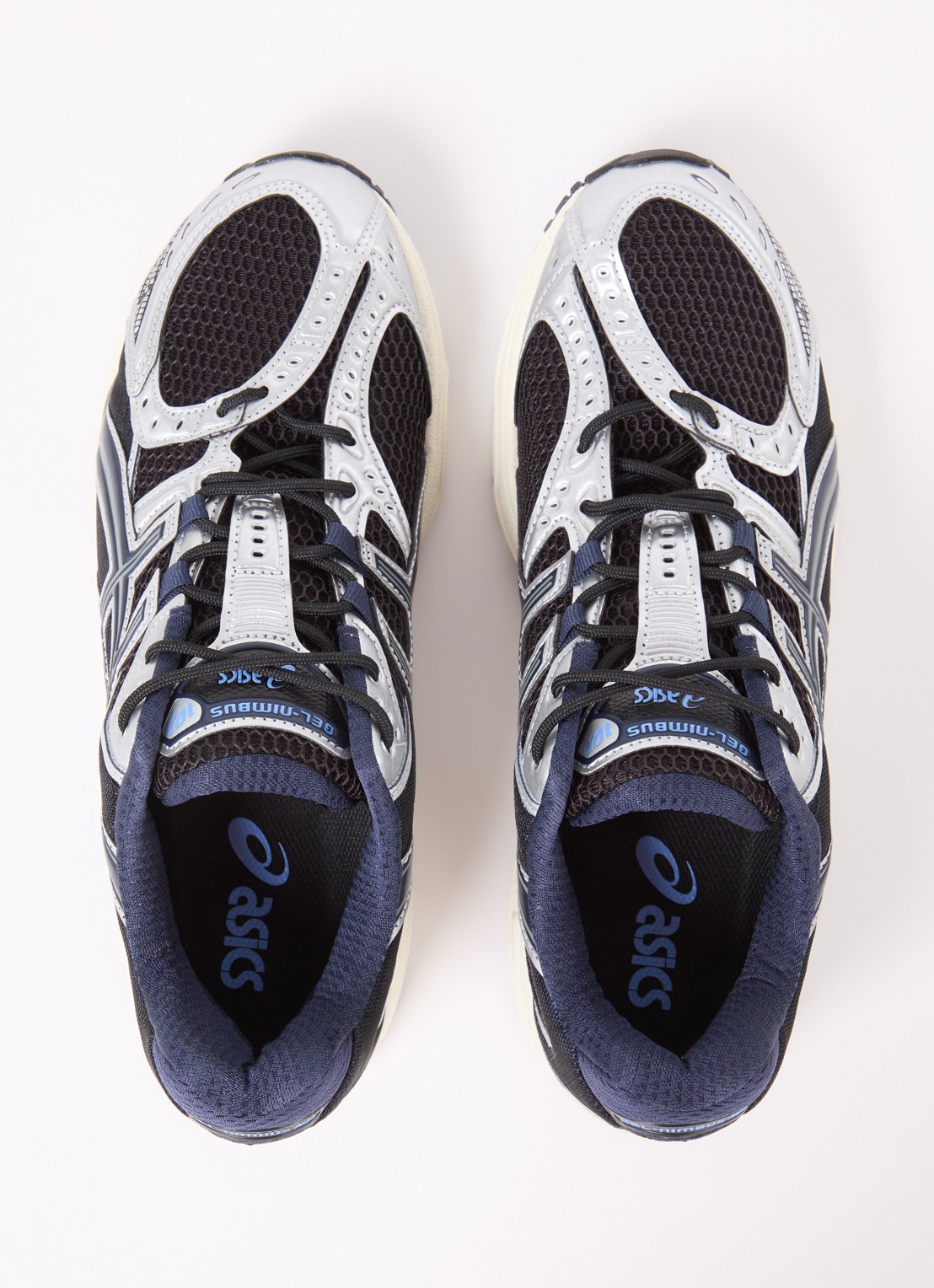 ASICS Gel-Nimbus 10.1 sneaker met mesh details - detail 4 donkerblauw