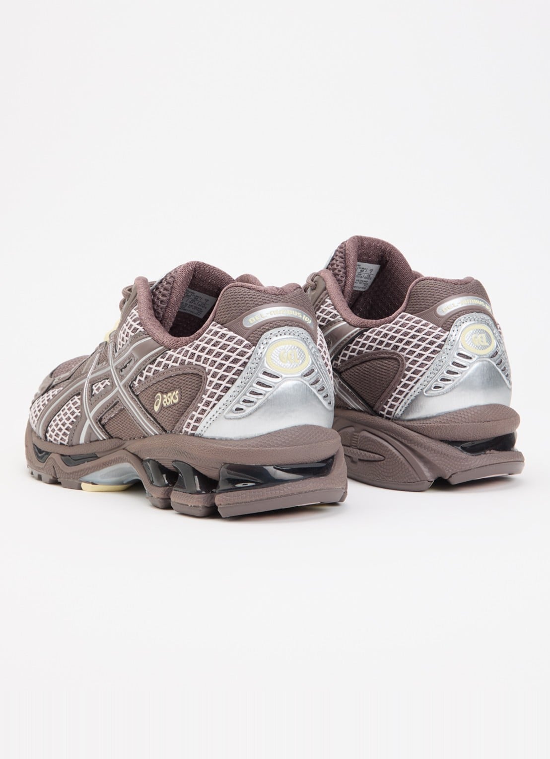 ASICS Gel-Nimbus 10.1 sneaker van mesh met metallic details - achterkant 4 bruin