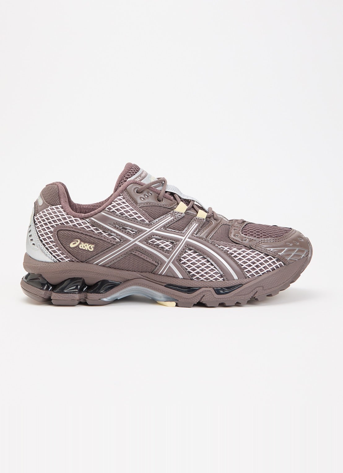 ASICS Gel-Nimbus 10.1 sneaker van mesh met metallic details - voorkant 5 bruin