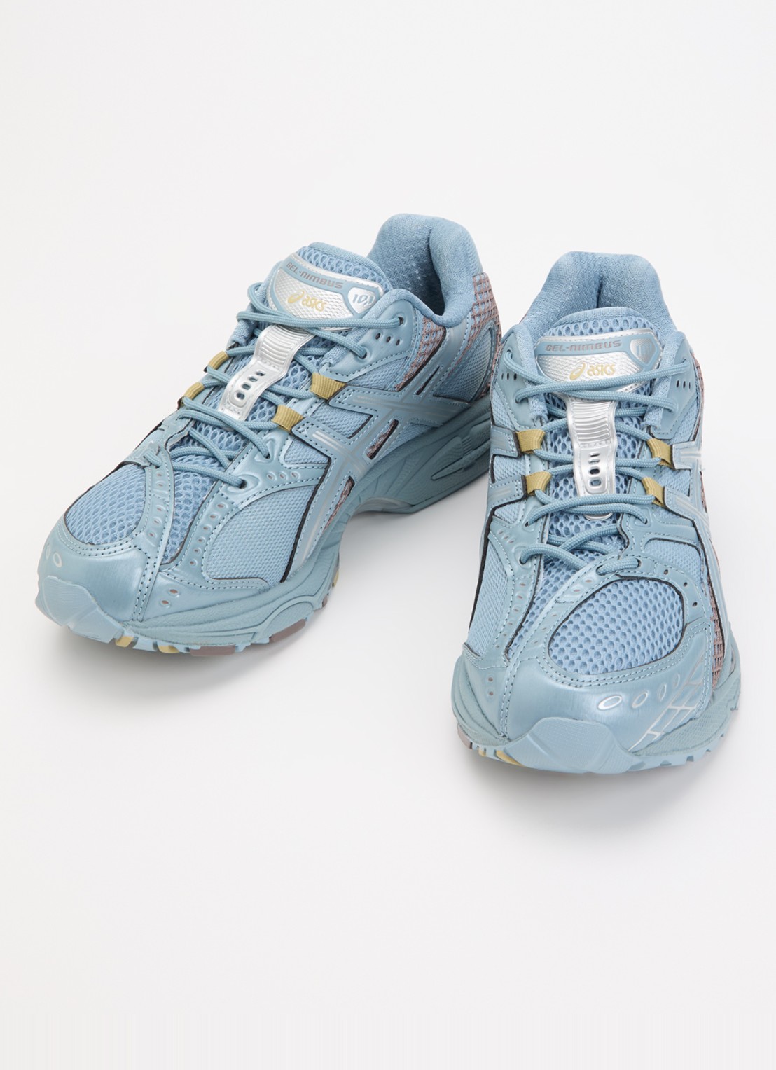 ASICS Gel-Nimbus 10.1 sneaker van mesh met metallic details - detail 2 blauw