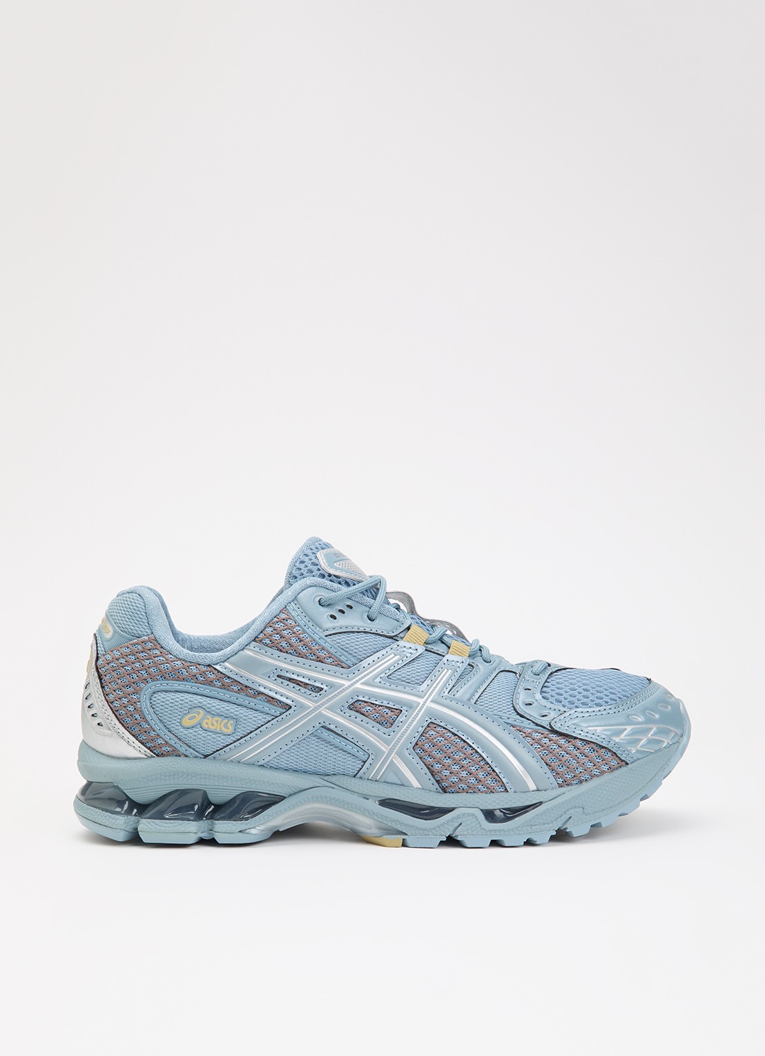 ASICS Gel-Nimbus 10.1 sneaker van mesh met metallic details - voorkant blauw