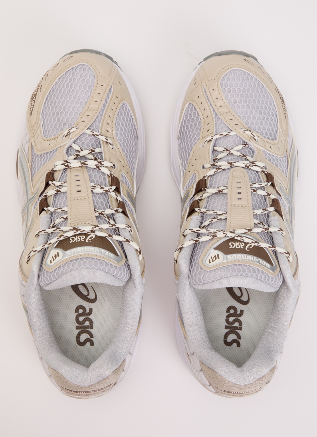 ASICS Gel-Nimbus sneaker van mesh met logo - detail 4 beige