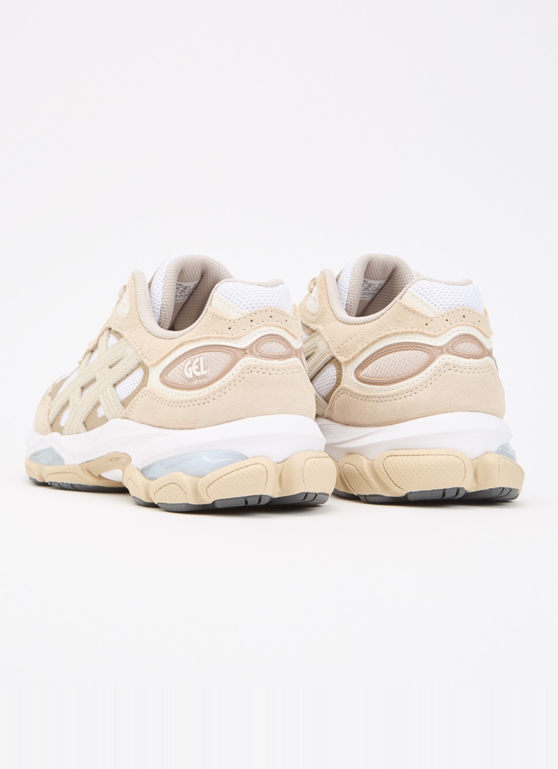 ASICS Gel-Nyc 2.0 sneaker met details van suède - achterkant 2 beige