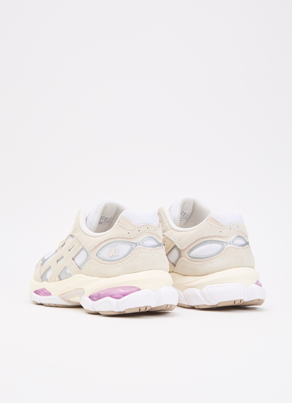 ASICS Gel-Nyc 2.0 sneaker met leren details - achterkant 2 creme