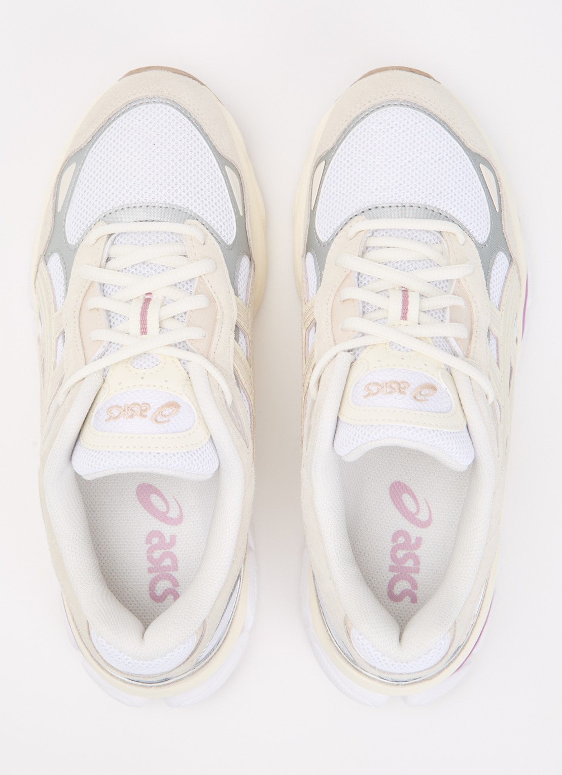 ASICS Gel-Nyc 2.0 sneaker met leren details - detail 4 creme
