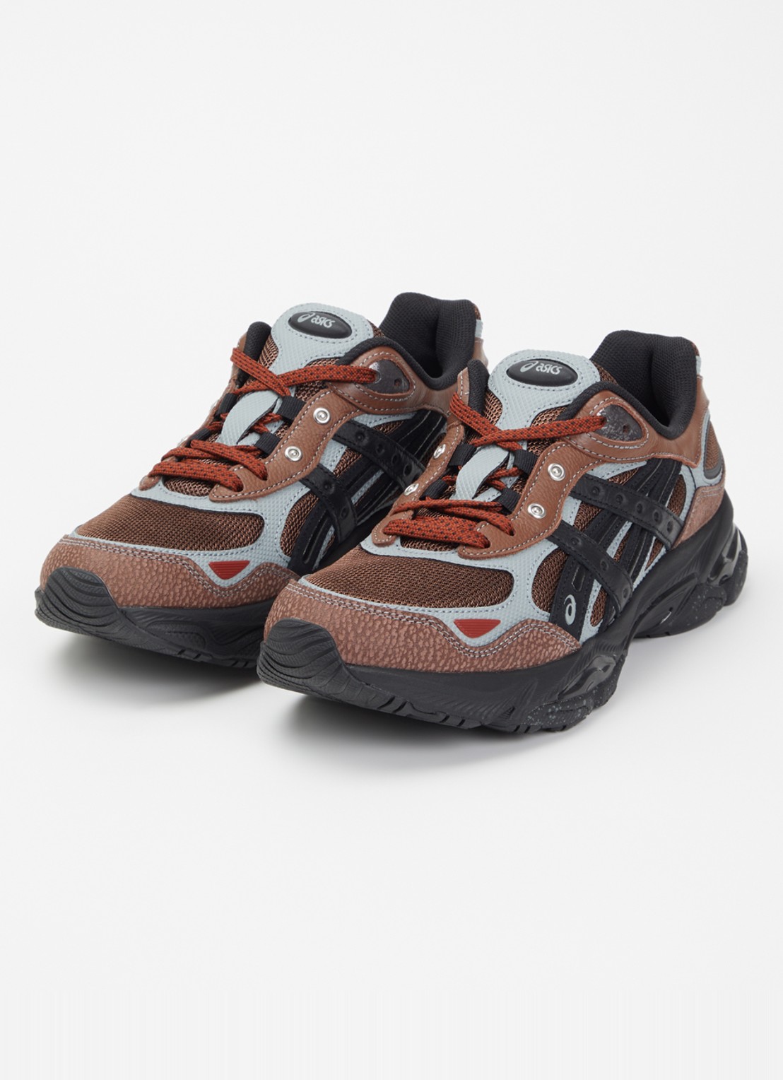 ASICS Gel-Nyc 2.0 sneaker met leren details - detail 3 donkerbruin