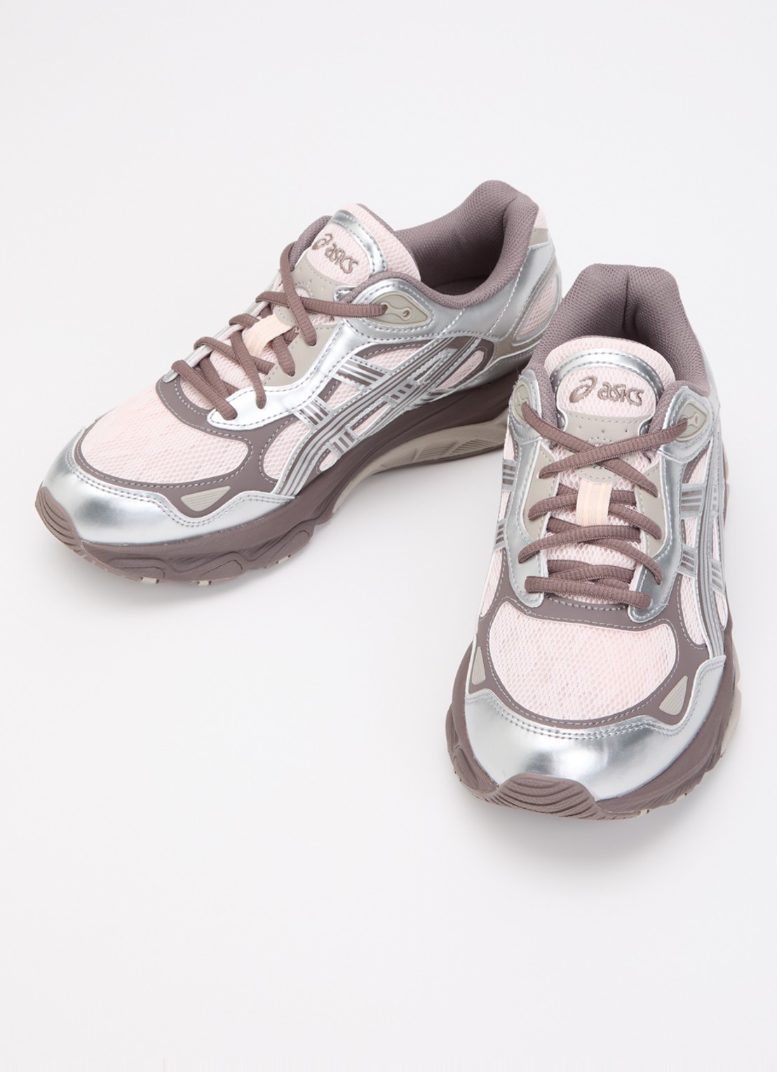 ASICS Gel-NYC 2.0 sneaker met metallic finish  - detail lichtroze