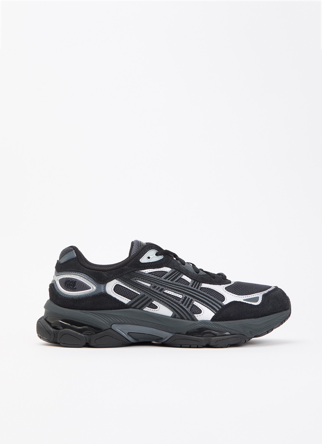 ASICS Gel-Nyc 2.0 sneaker met suède details - voorkant 2 zwart