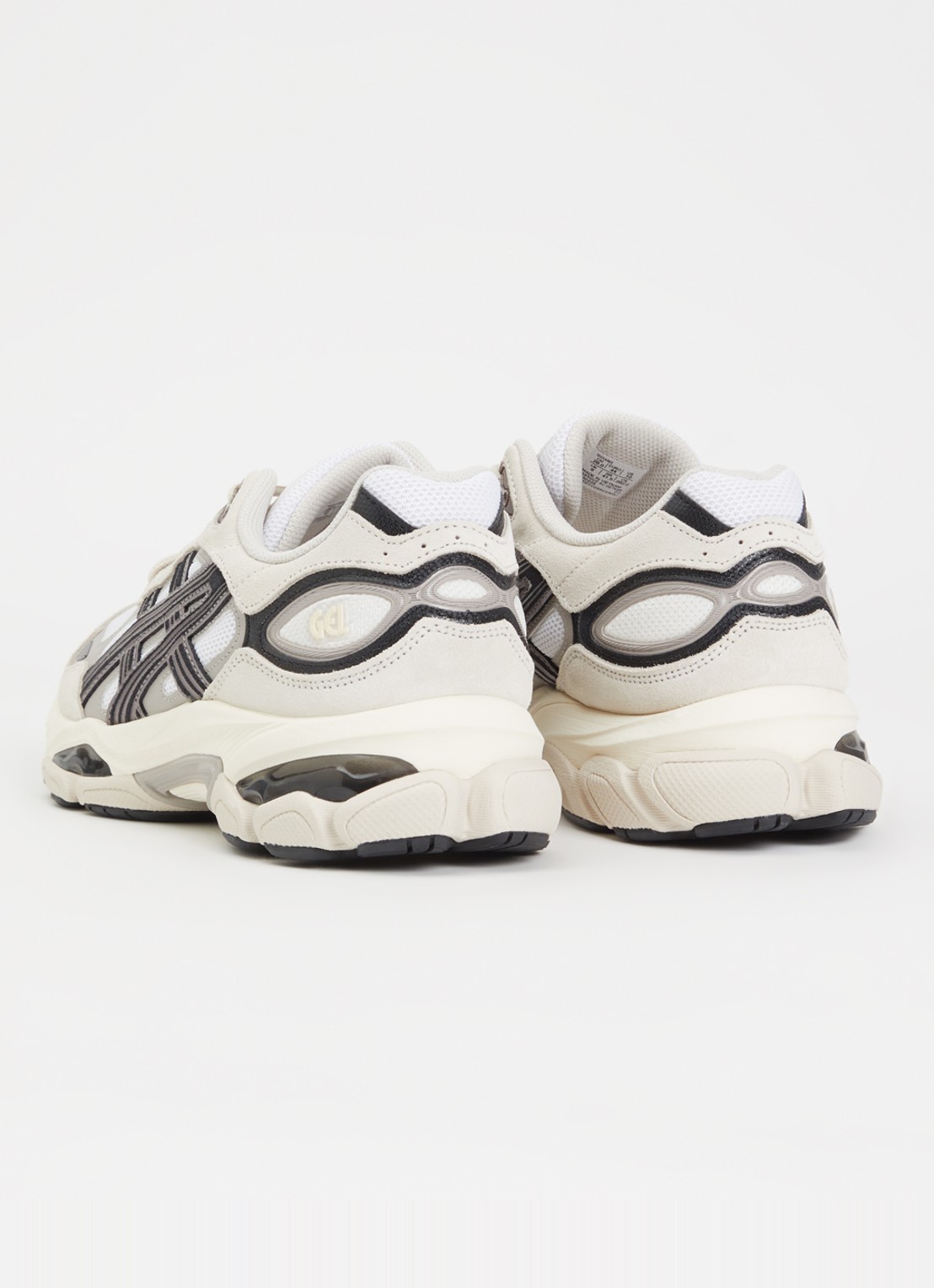 ASICS Gel-Nyc 2.0 sneaker met suède details - achterkant grijs