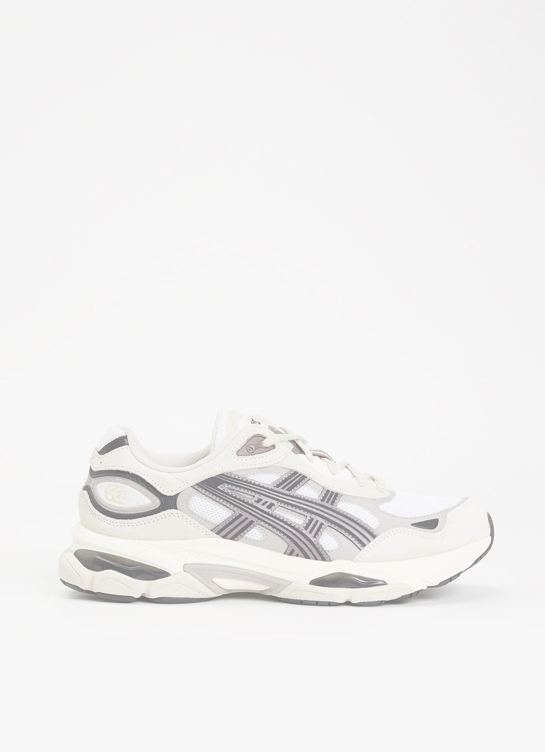 ASICS Gel-Nyc 2.0 sneaker met suède details - voorkant 2 grijs