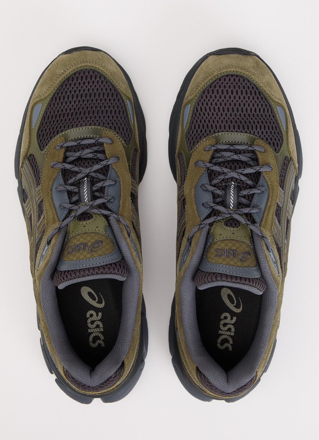 ASICS Gel-Nyc 2.0 sneaker met suède details - detail 3 bronsgroen