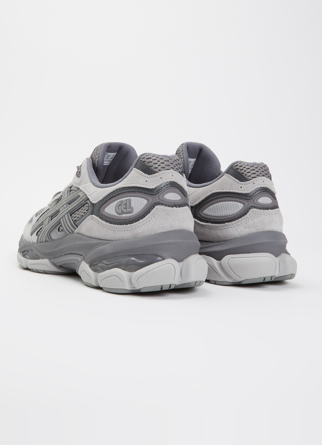 ASICS Gel-Nyc 2.0 sneaker met suède details - achterkant 4 grijs