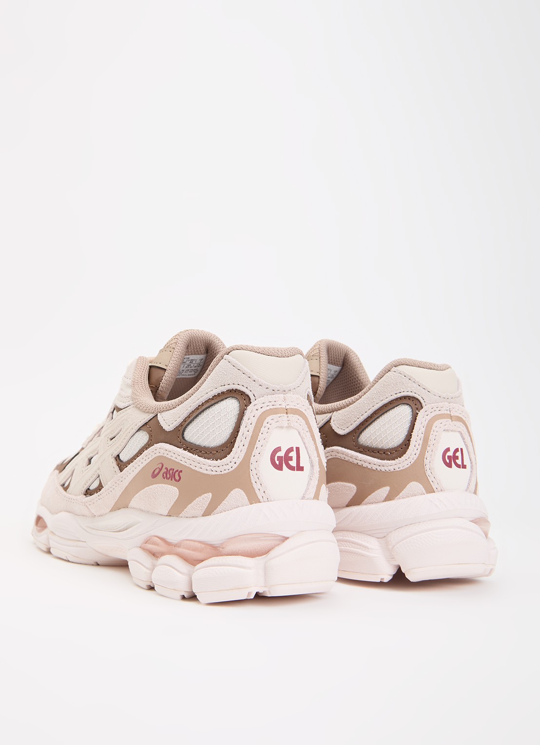 ASICS Gel-Nyc sneaker met details van suède - achterkant 2 oudroze