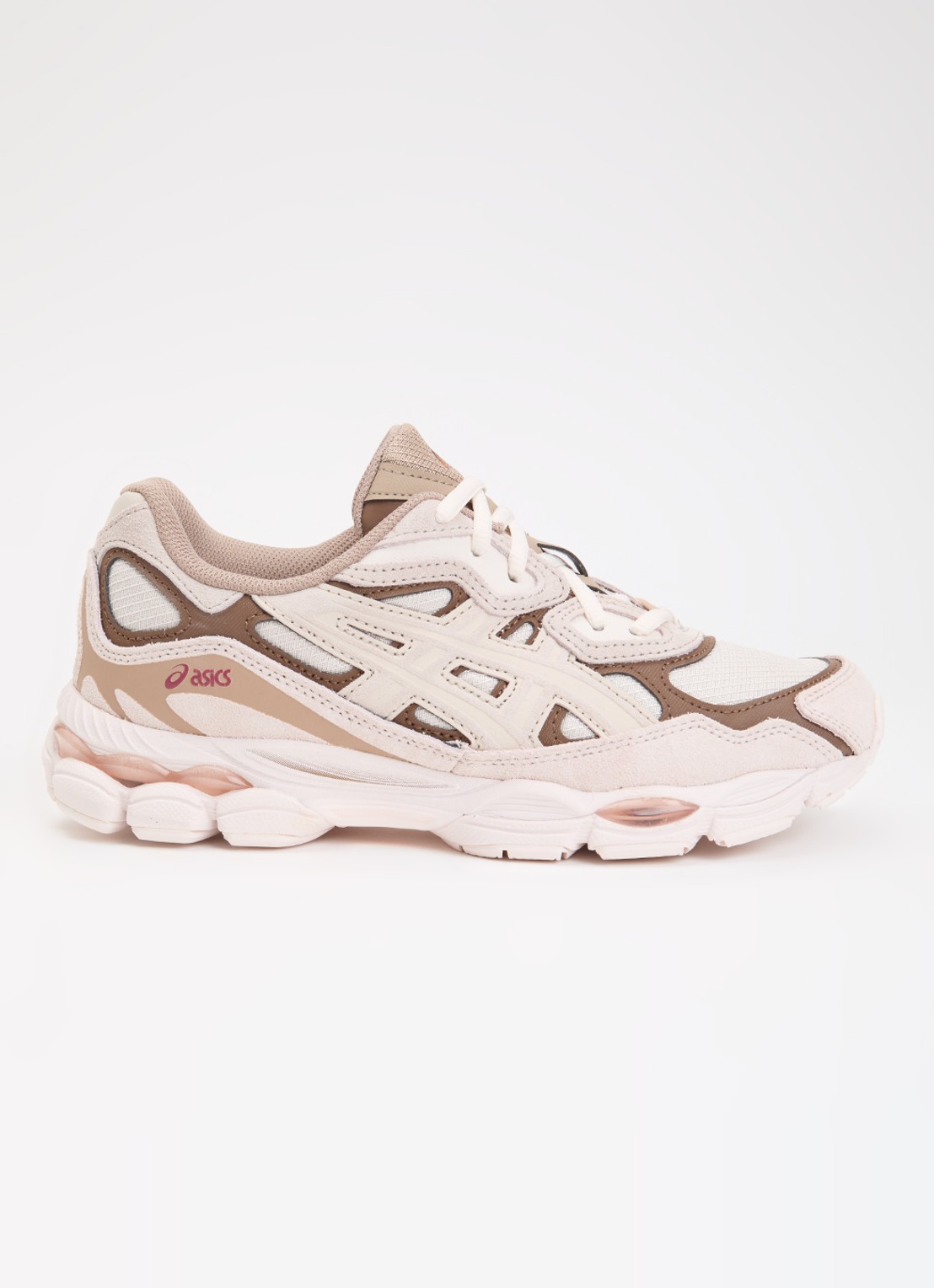 ASICS Gel-Nyc sneaker met details van suède - voorkant oudroze