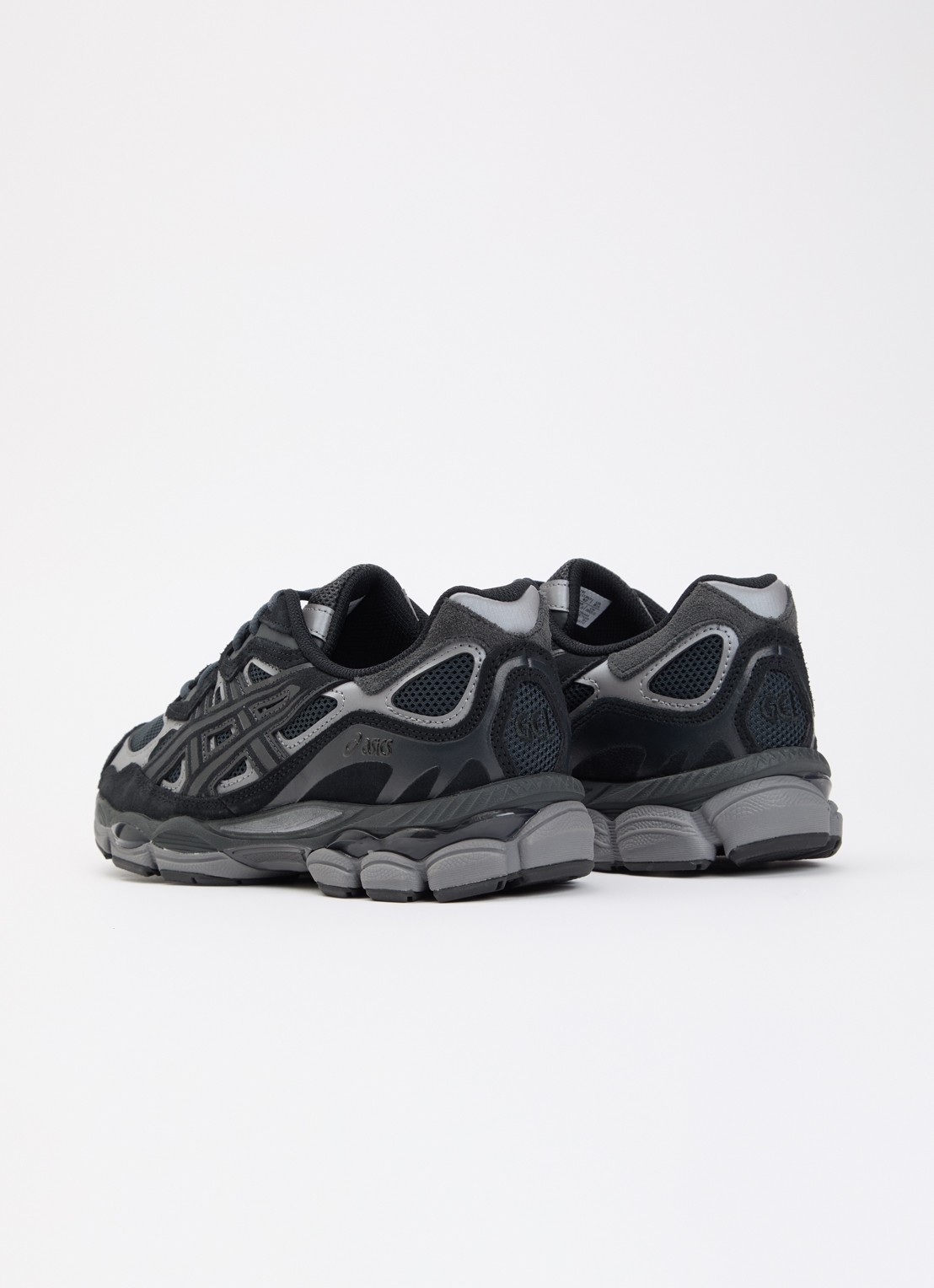 ASICS Gel-Nyc sneaker met details van suède - achterkant antraciet