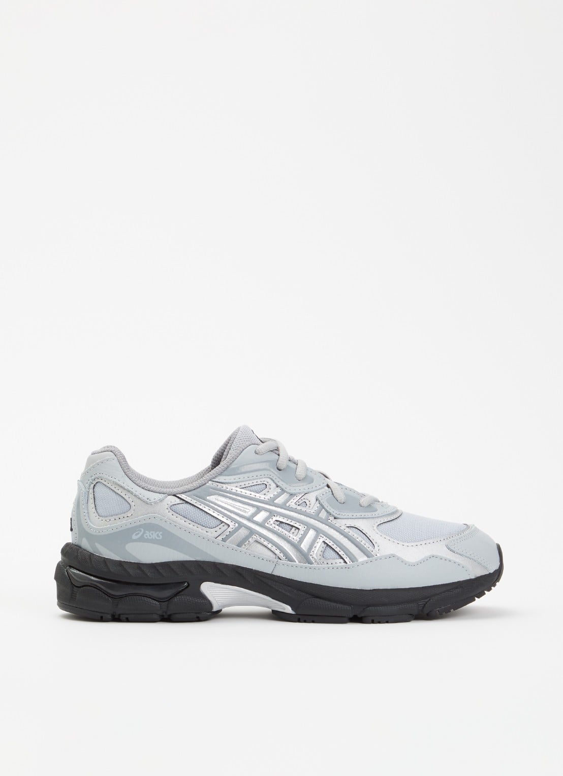 ASICS Gel-Nyc sneaker met mesh details - voorkant grijs