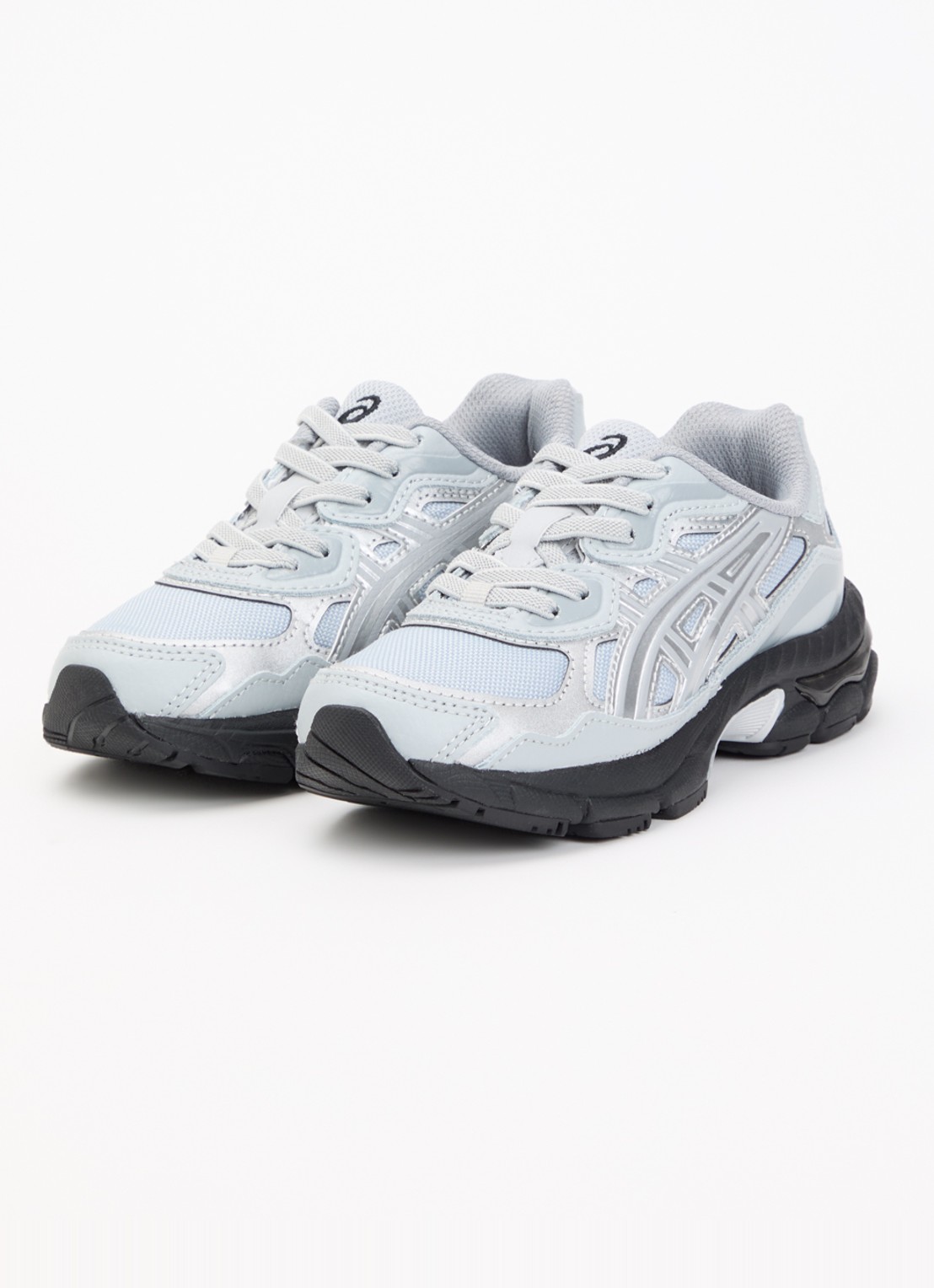 ASICS Gel-Nyc sneaker met mesh details - voorkant 4 blauwgrijs