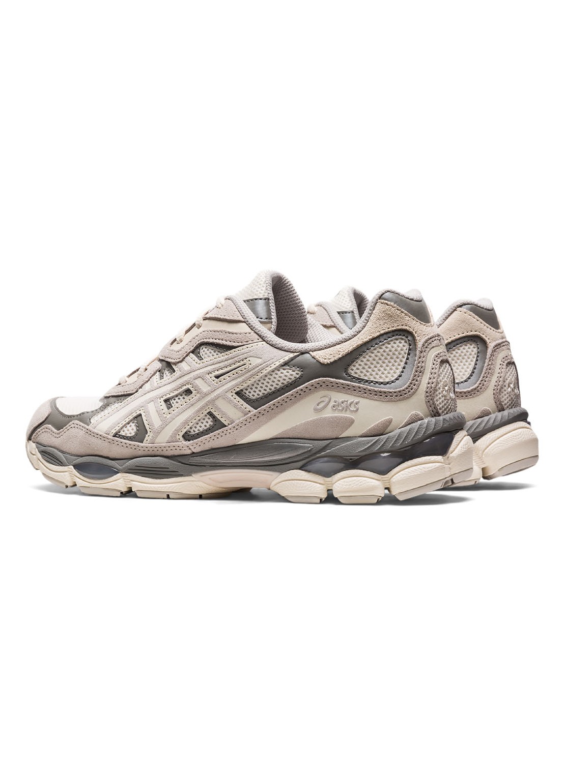 ASICS Gel-Nyc sneaker met suède details - detail lichtgrijs