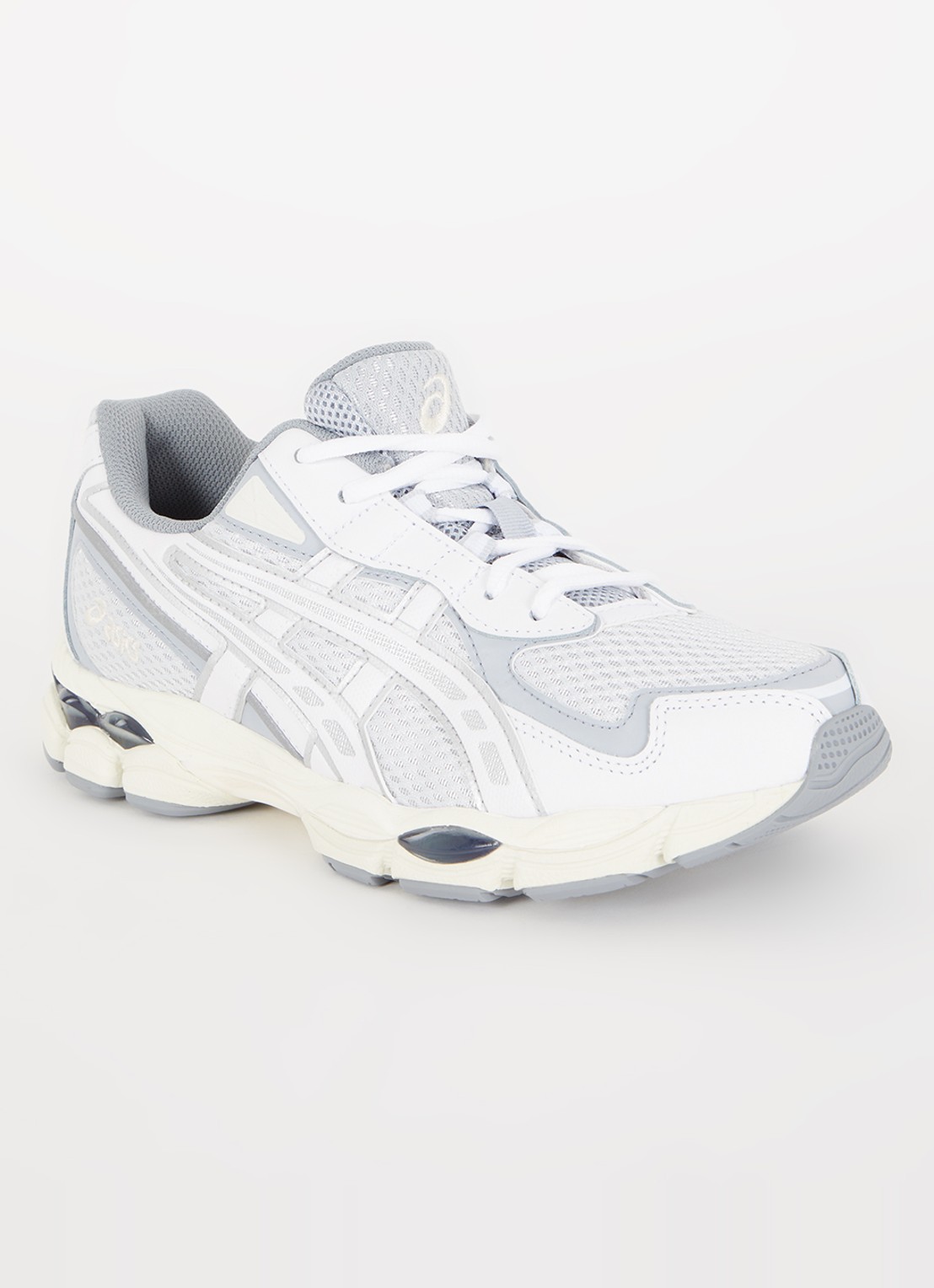 ASICS Gel-Nyc sneaker met suède details - voorkant 5 lichtgrijs