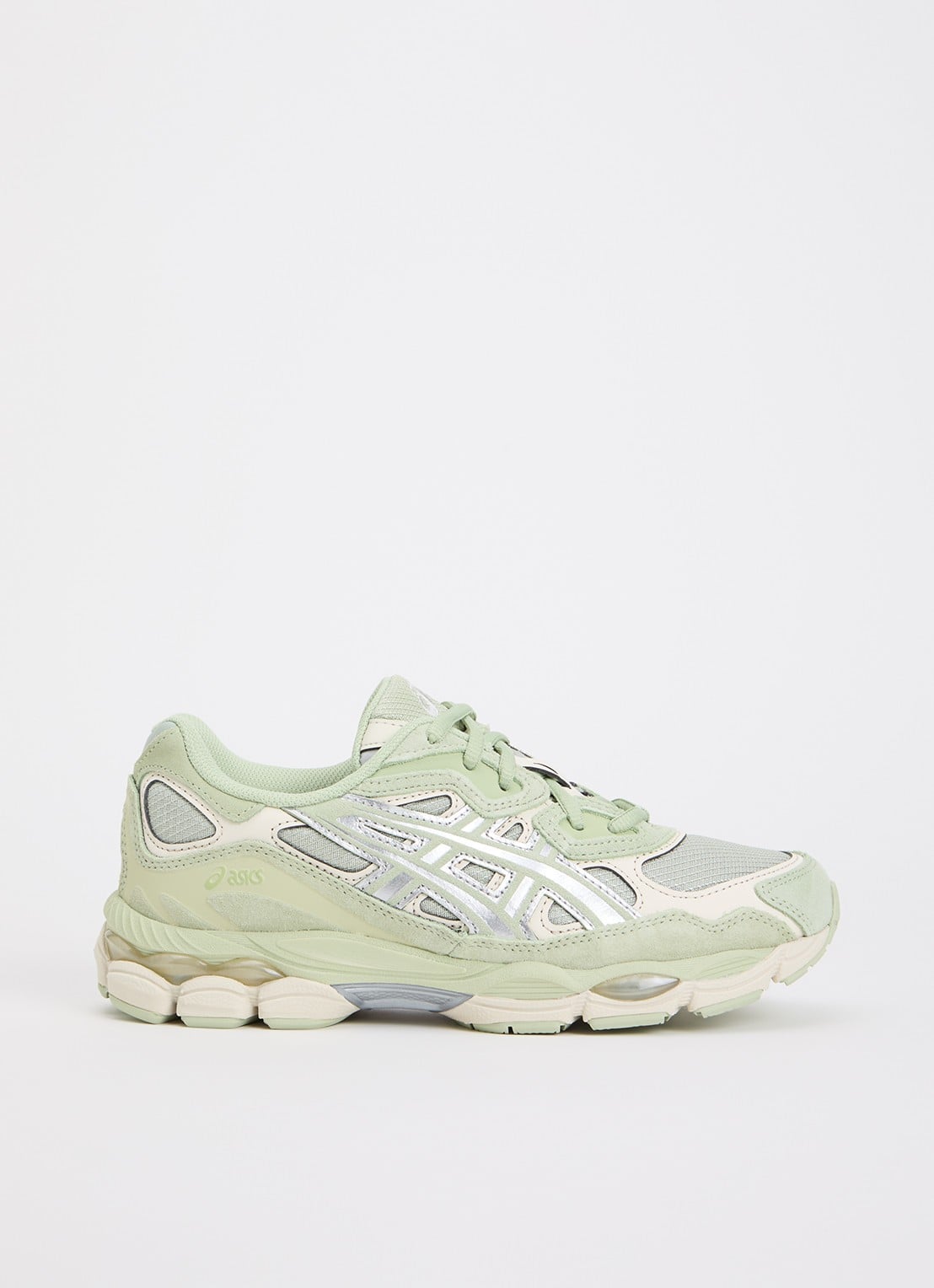 ASICS Gel-Nyc sneaker met suède details - voorkant 2 groen