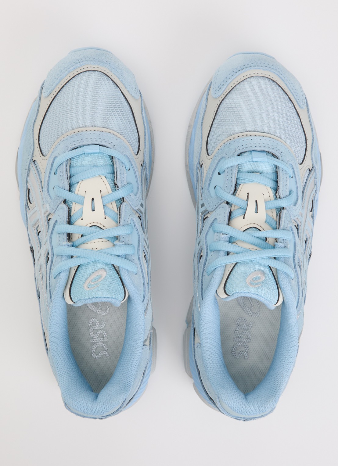 ASICS Gel-Nyc sneaker met suède details - detail 2 lichtblauw