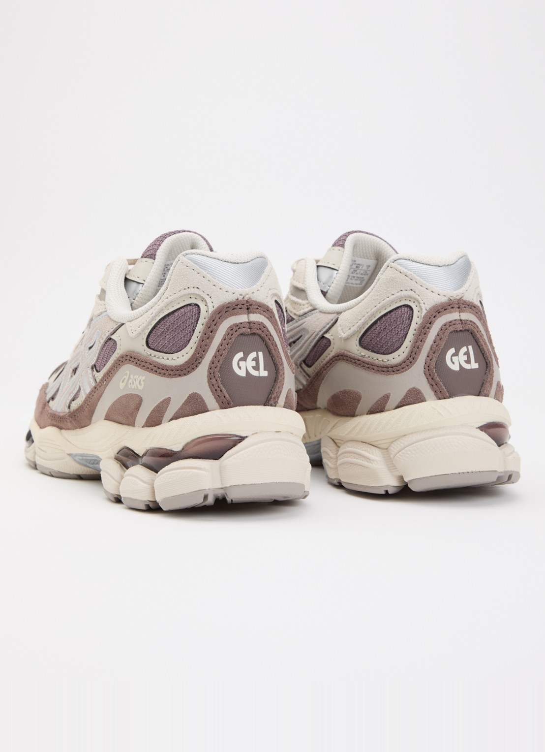 ASICS Gel-Nyc sneaker met suède details - achterkant bruin
