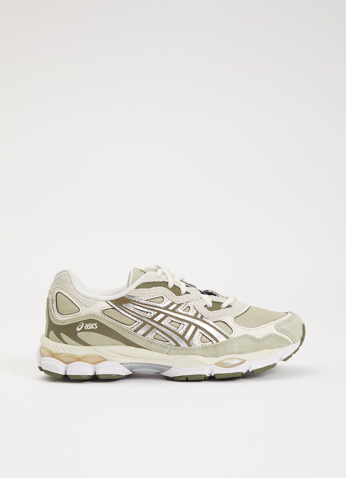 ASICS Gel-Nyc sneaker met suède details - voorkant 2 khaki
