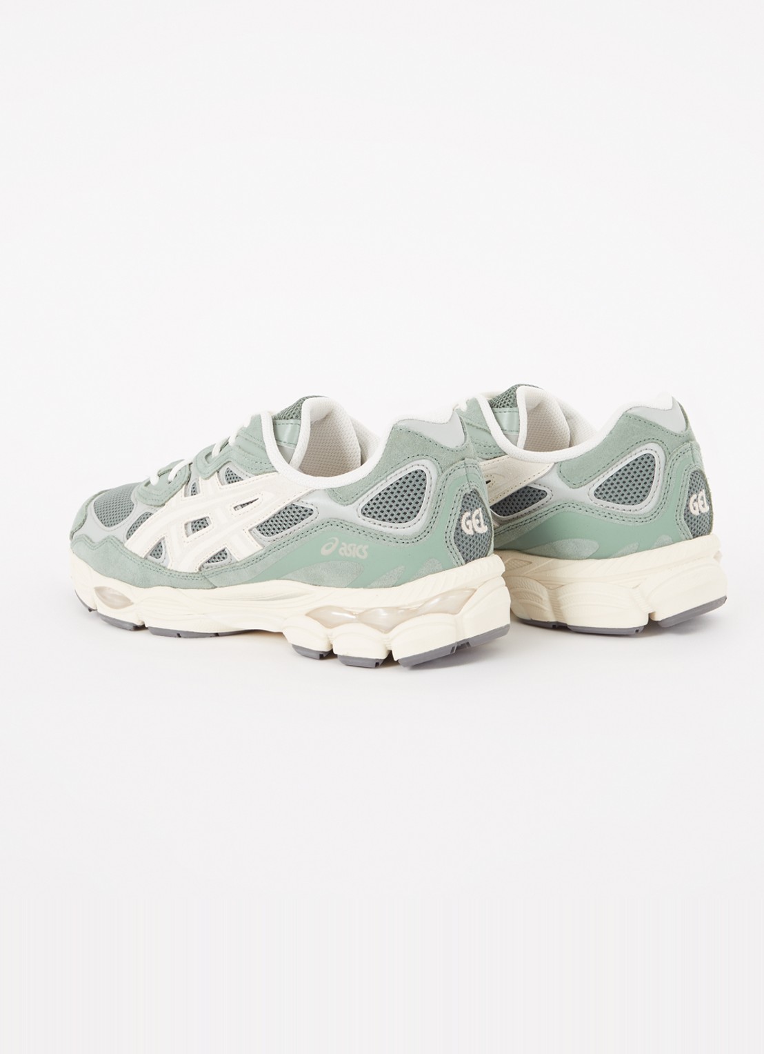 ASICS Gel-Nyc sneaker met suède details - achterkant 2 olijfgroen