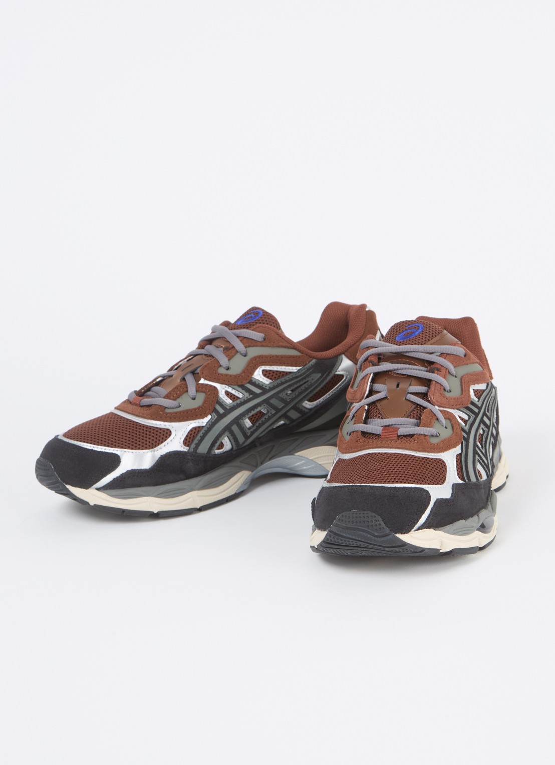 ASICS Gel-Nyc sneaker met suède details - detail 2 kastanjebruin