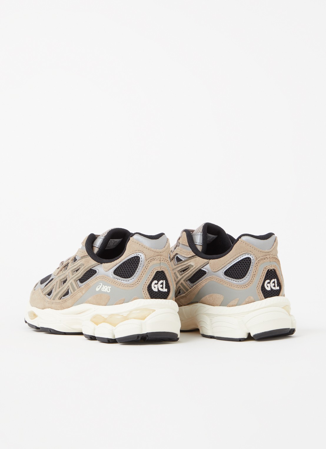 ASICS Gel-Nyc sneaker met suède details - achterkant beige