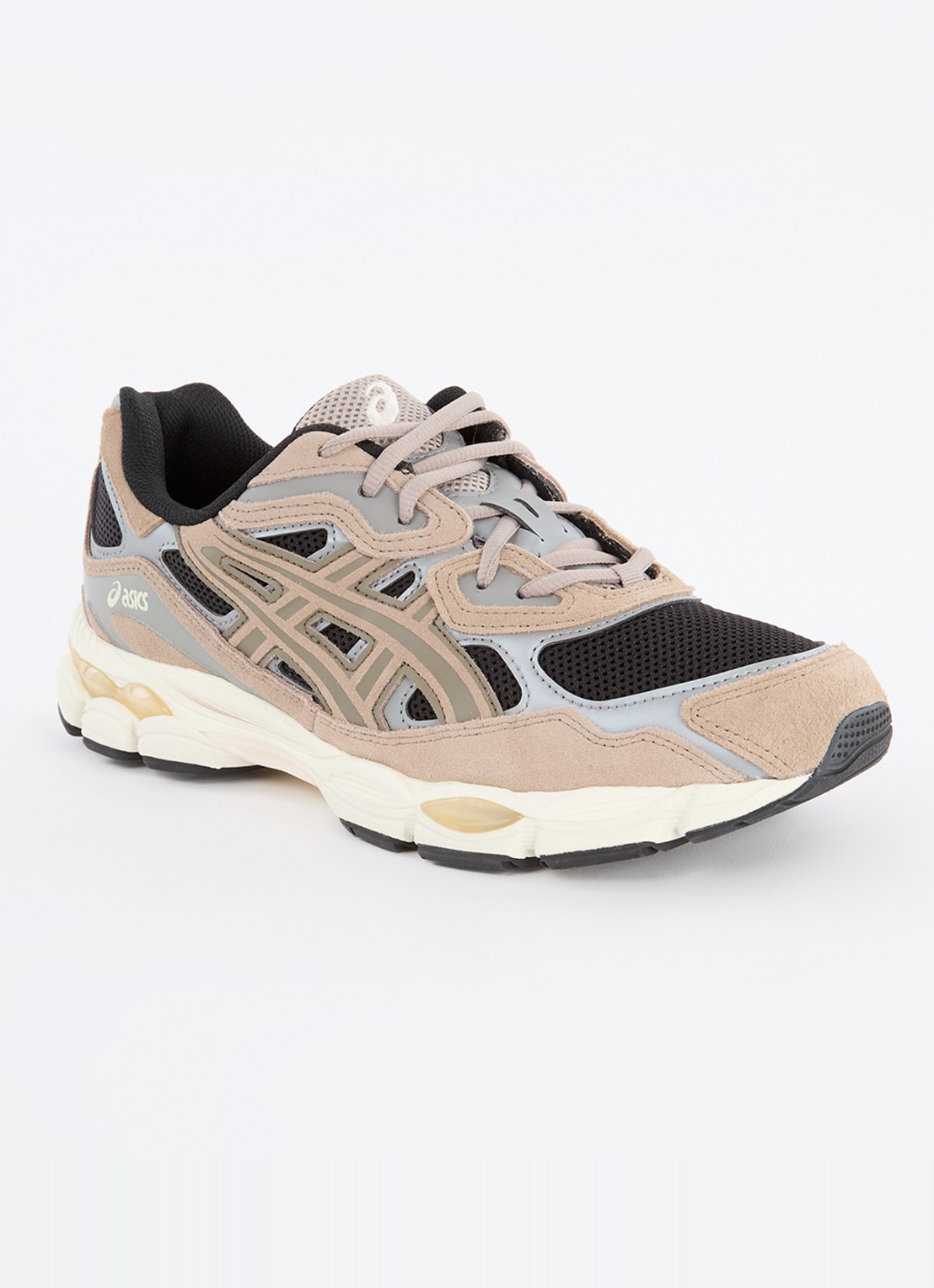 ASICS Gel-Nyc sneaker met suède details - voorkant 4 beige