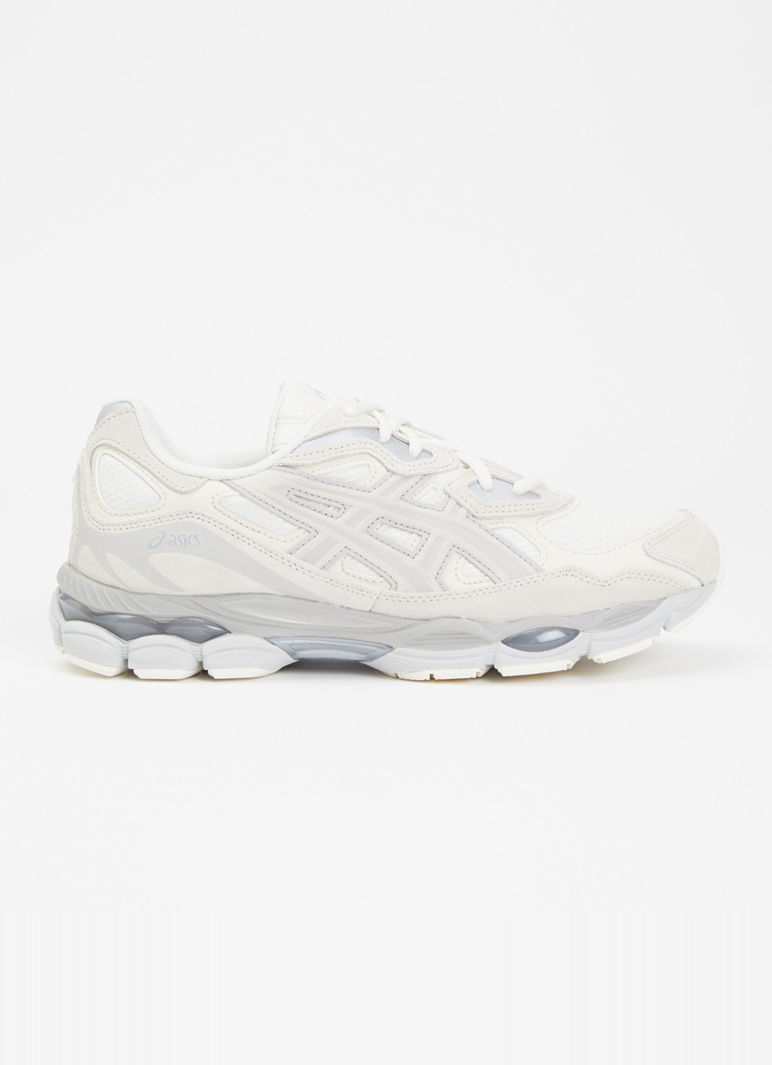 ASICS Gel-Nyc sneaker met suède details - voorkant gebroken wit