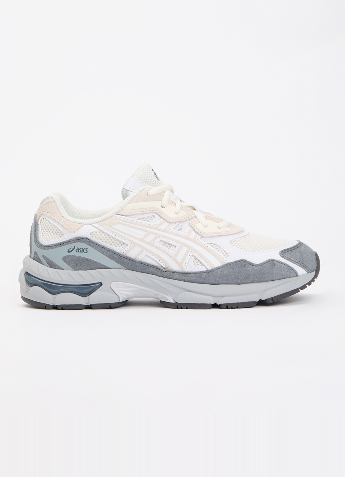 ASICS Gel-NYC sneaker met suède details - voorkant 5 gebroken wit