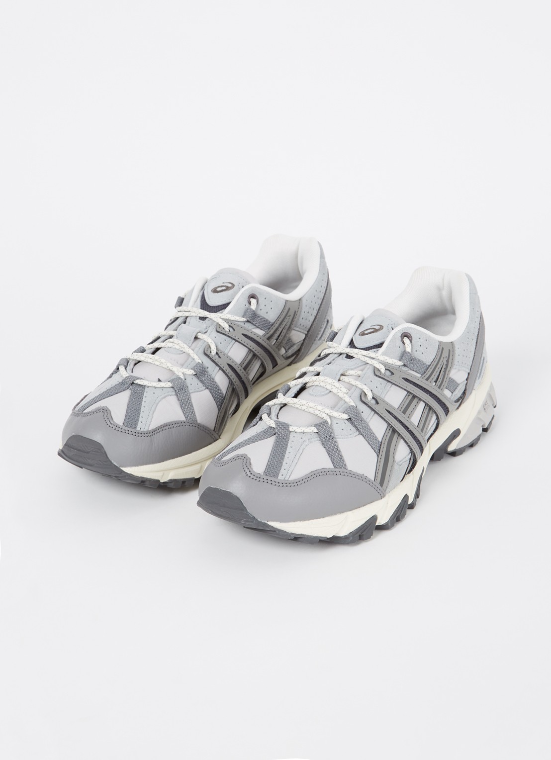ASICS Gel Sonoma 15-50 hardloopschoen met suède details - detail 2 lichtgrijs