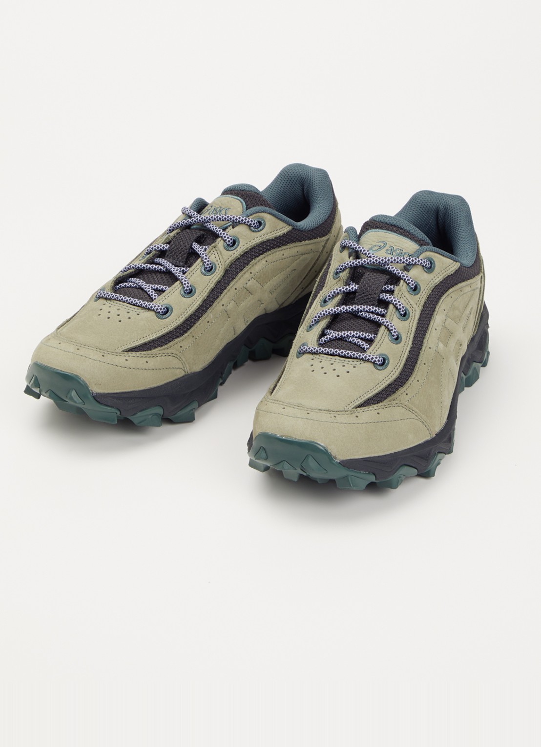 ASICS Gel-Transcend sneaker van suède - detail groen