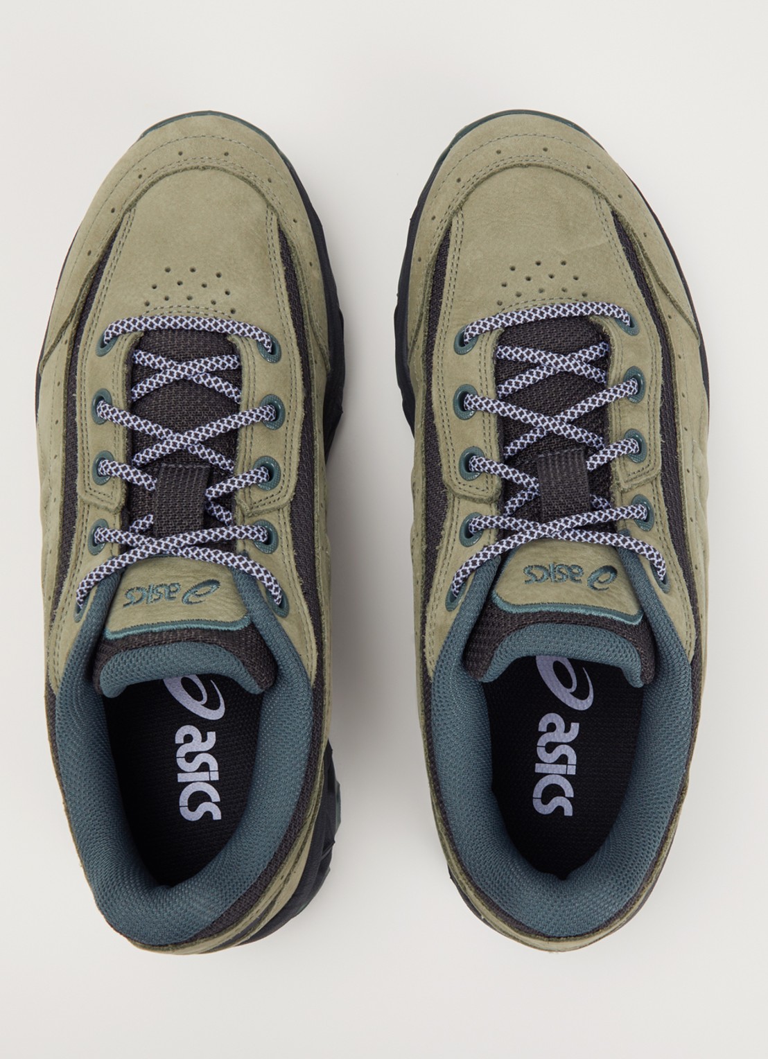 ASICS Gel-Transcend sneaker van suède - detail 2 groen