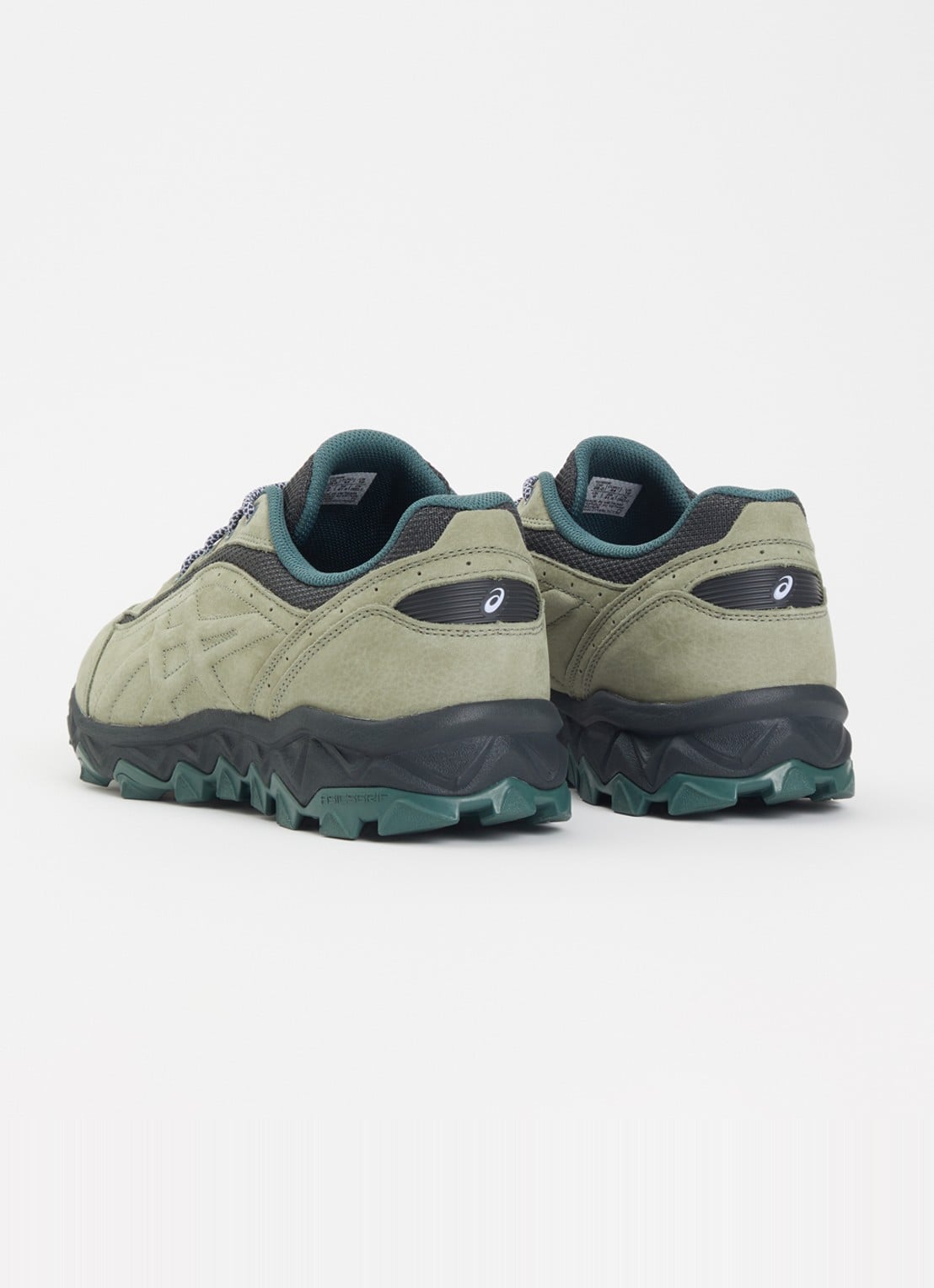 ASICS Gel-Transcend sneaker van suède - achterkant 5 olijfgroen