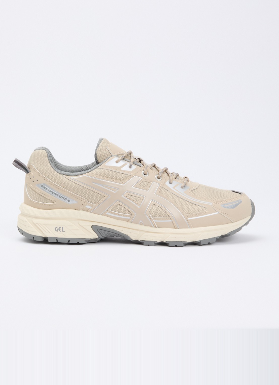 ASICS Gel-Venture 6 sneaker met mesh details - voorkant 4 beige