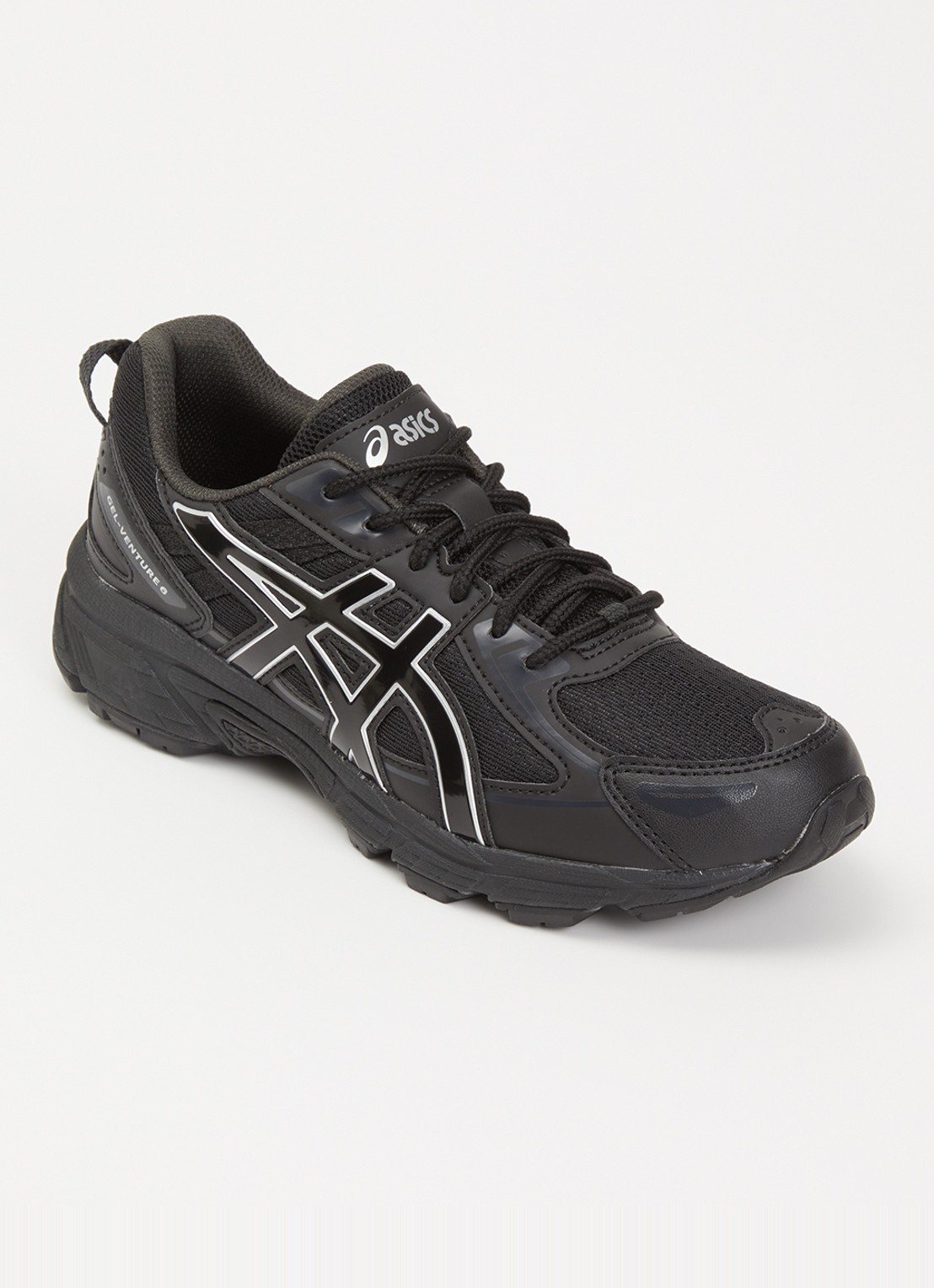 ASICS Gel-Venture 6 sneaker met mesh details - voorkant zwart