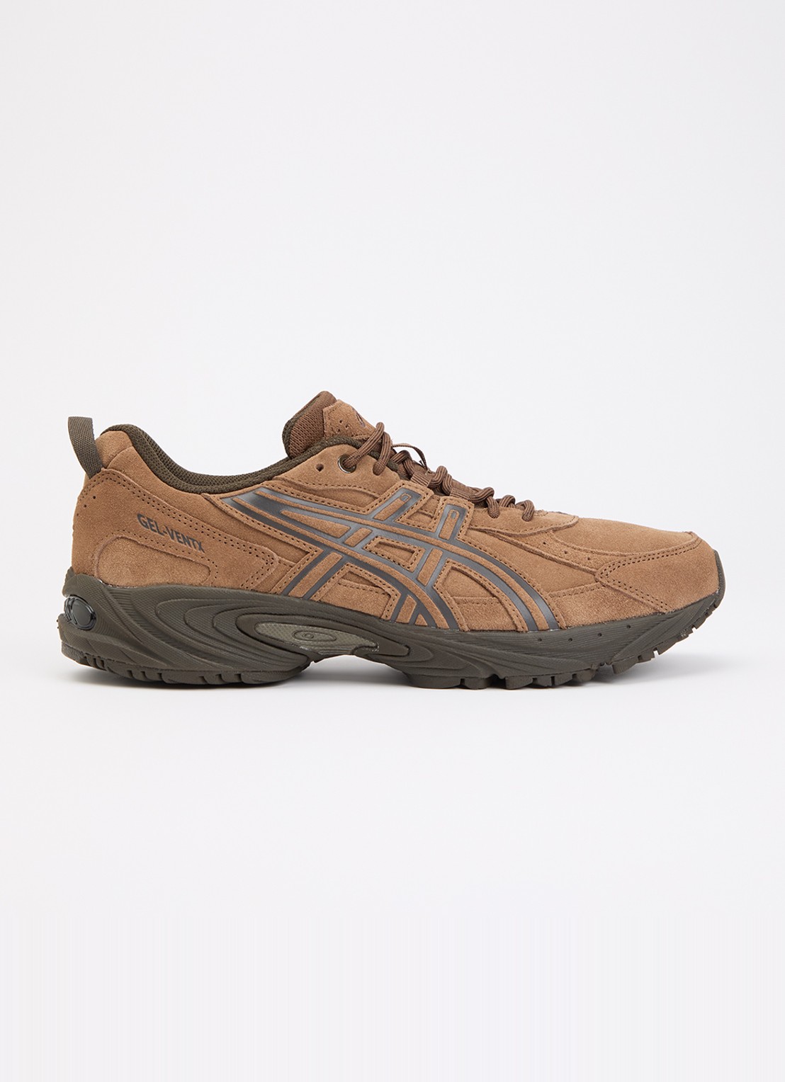 ASICS Gel-Ventx sneaker van suède - voorkant bruin