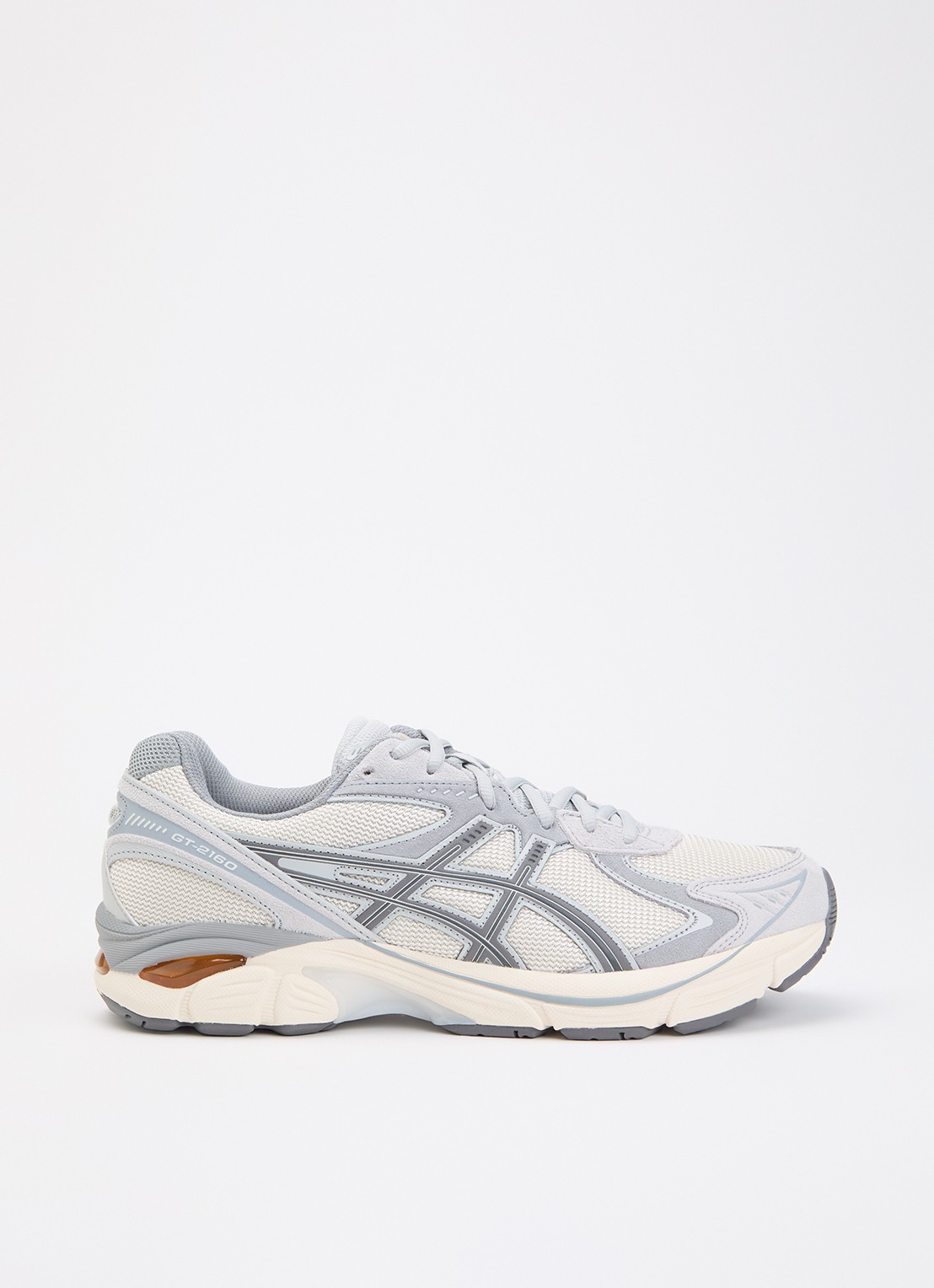 ASICS GT-2160 sneaker met suède details - voorkant gebroken wit