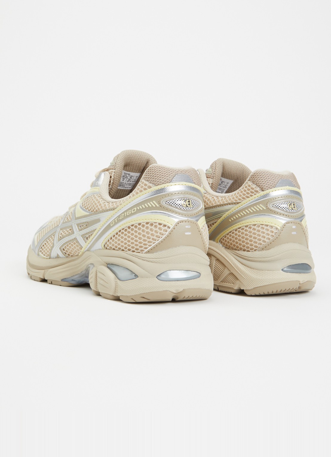 ASICS GT-2160 sneaker van mesh met metallic details - achterkant 4 beige